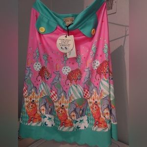 Lindy Bop Novelty circus skirt. Lions, Tigers, and Elephants oh my!